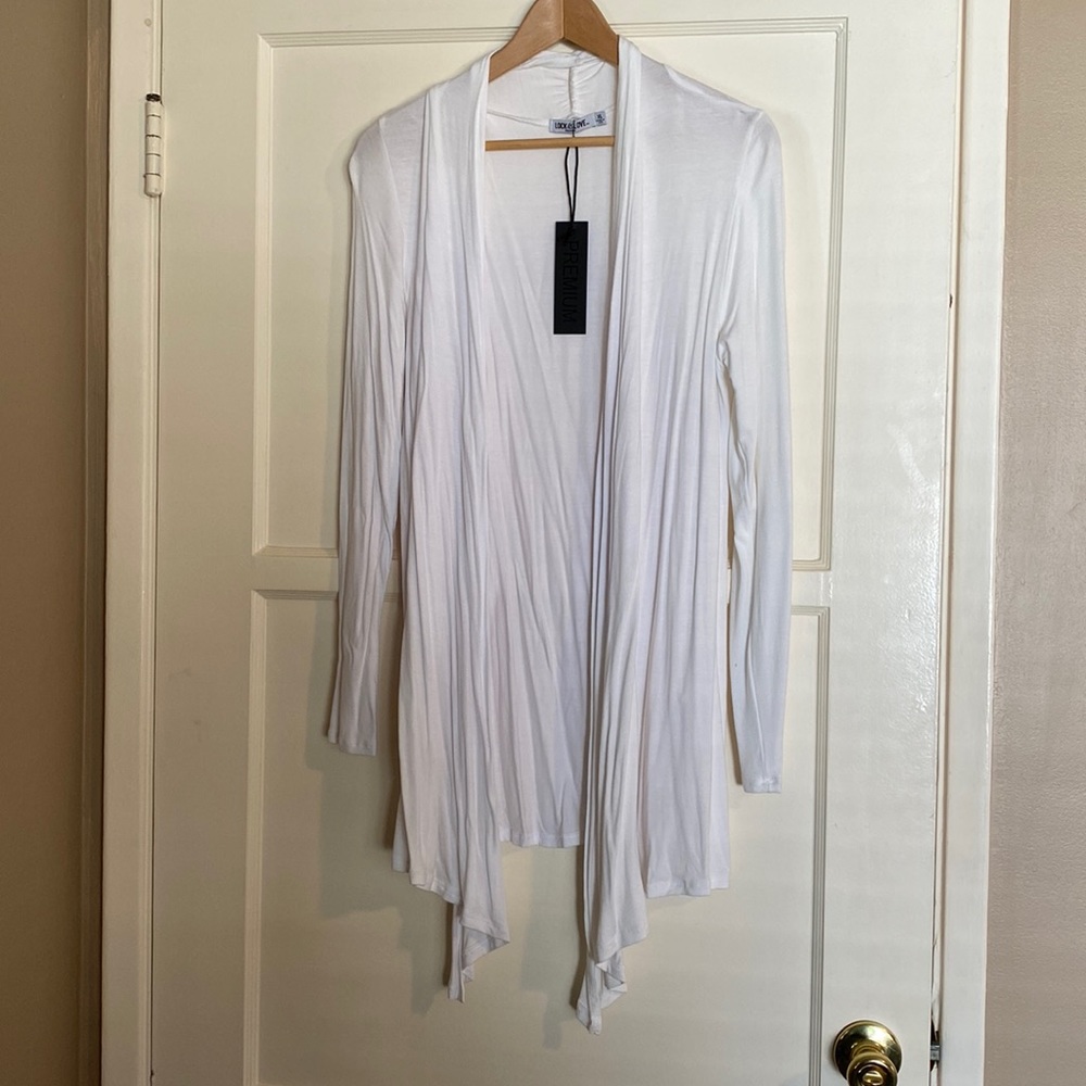 Lightweight white knit sweater